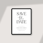 Minimal Wedding Save the Date Template with Elegant Editable Design