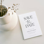 Minimal Wedding Save the Date Template with Elegant Editable Design