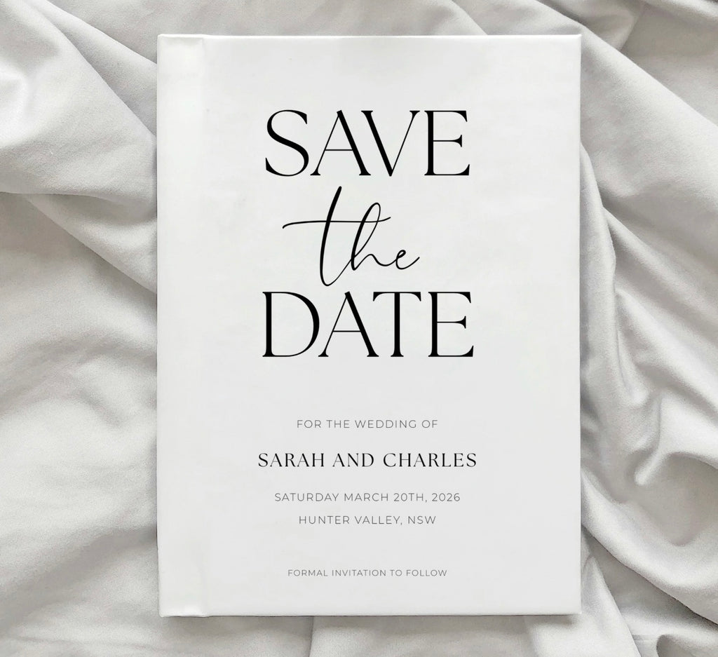 Minimal Wedding Save the Date Template with Elegant Editable Design