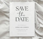 Minimal Wedding Save the Date Template with Elegant Editable Design