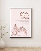 Christmas Dinner Party Digital Invitation